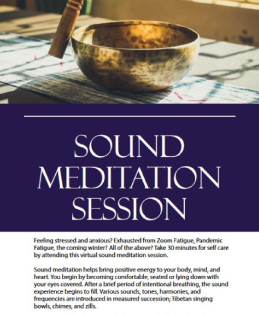 soudn meditation advertisement